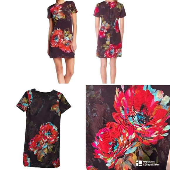 Trina Turk Natasha Floral Print Dress - Picture 1 of 7